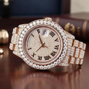 นาฬิกาเพชรโมอิสซาไนต์สไตล์ญี่ปุ่นจากซัพพลายเออร์อินเดีย สำหรับงานปาร์ตี้และงานกลางคืน ราคาโรงงาน - Product Image 3