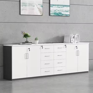 Rangement latéral en bois modulaire de meubles de poste de travail de bureau de couleur personnalisée classeur à deux portes et <span class=keywords><strong>3</strong></span> <span class=keywords><strong>tiroirs</strong></span> - Product Image 6
