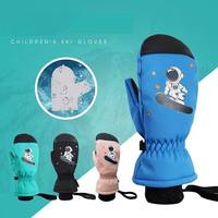 Mitaines d'hiver imperméables et chaudes pour garçons et filles, mitaines chaudes doublées de polaire, gants de ski et de neige