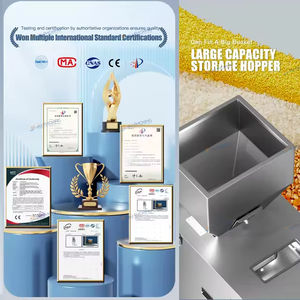 เครื่องบรรจุแบบกึ่งอัตโนมัติสำหรับข้าวพอง เมล็ดพืช น้ำตาล ชา ปุ๋ย บรรจุภัณฑ์แบบตั้งได้ชนิดซอง ถุง และแบบเม็ด ผง พร้อมระบบชั่งน้ำหนักและจ่ายวัตถุ - Product Image 6