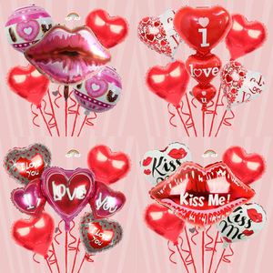 2023 Valentine's Day 18inch Heart-shaped <b>Balloon</b> Set for Valentine <b>Balloons</b> Kit <b>Decorations</b> - Product Image 1