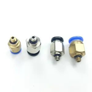 Shinyee conexão pneumática de tubulação, para cilindro pneumático e válvula solenoide, linha reta através da mangueira de ar articulada, conector