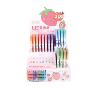 Collection Of Objects Highlighter Double-ended Fruit-scented <b>Permanent</b> Ink Journaling Pen Doodle Drawing <b>Marker</b> Pen - Product Image 3
