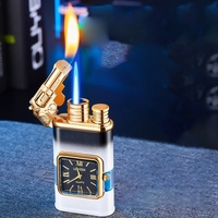 KY 2024 Multifonctionnel Premium Aigle Briquet Poche Gaz Coupe-Vent En Alliage De Zinc Vintage Briquet Boîte Cadeau