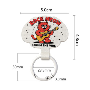 Joint d'étanchéité en fibre de polyester <span class=keywords><strong>pour</strong></span> coque de téléphone avec motifs mignons et boucle métallique universelle, utilisé <span class=keywords><strong>pour</strong></span> fixer les accessoires des cordons de téléphone - Product Image 5