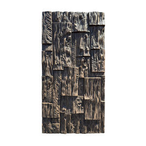 Revestimiento de Pared para Hoteles y Villas, Piedra de Poliuretano, Cuero Sintético, Diseño de Madera de Barco Antiguo, Luz de Fondo, Flexible, Porcelana Suave - Product Image 5