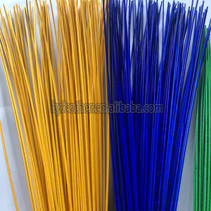 Bâton de paon blanc naturel teint en gros plumes de paon pour matériel de montage de mouches accessoire de pêche bricolage artisanat naturel - Product Image 3