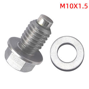 Bouchon de <span class=keywords><strong>vidange</strong></span> universel M10x1.5 en acier inoxydable, boulon de <span class=keywords><strong>vidange</strong></span> magnétique pour carter d'huile, vis magnétique pour l'entretien de l'huile de <span class=keywords><strong>voiture</strong></span>, prévention des fuites d'huile - Product Image 3