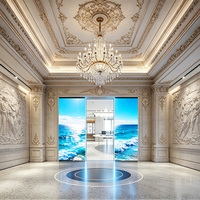 Écran d'affichage vidéo LED personnalisé avec capteur intelligent intégré, fonction d'ouverture/fermeture intelligente et éclairage LED intégré pour portes