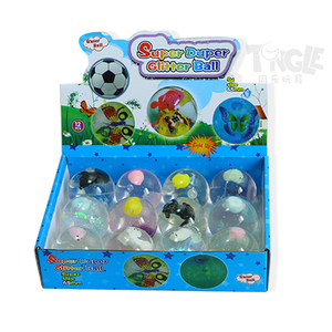 45mm di plastica TPU regali di promozione Ocean Park Nimo <span class=keywords><strong>Fish</strong></span> scintillio scintillante paillettes galleggiante palla rimbalzante con acqua liquida - Product Image 1