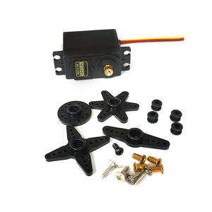 <span class=keywords><strong>MG</strong></span> <span class=keywords><strong>995</strong></span> 996 accesorios electrónicos 2-DOF manipulador piezas de Robot juego de soporte de engranaje de dirección con soporte de cabeza - Product Image 2