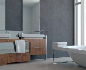 Mueble de baño de madera contrachapada para colgar en la pared de tocador RTA elegante de estilo europeo para uso en apartamentos - Product Image 5