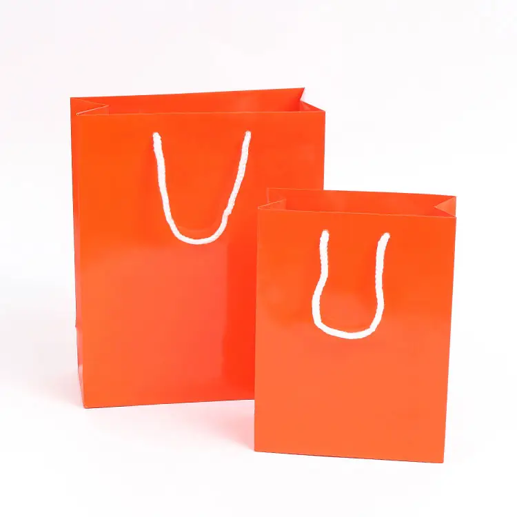 Toowin Oem Odm Shopping Paper Bag High Quality Green Gloss Coffee Shipping Carton Paper Bag