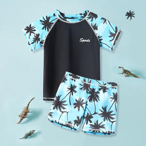 <span class=keywords><strong>Maillot</strong></span> <span class=keywords><strong>de</strong></span> <span class=keywords><strong>bain</strong></span> deux pièces pour garçons, pour enfants et adolescents, pour l'entraînement en <span class=keywords><strong>piscine</strong></span>, en polyester et élasthanne, motif palmier - Product Image 6