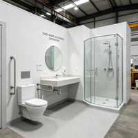 Salle de bain préfabriquée en conteneur de 20 pieds avec toilettes et douche