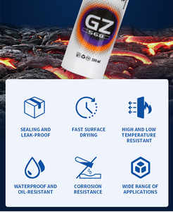 Guzhan 568 Mastic silicone haute température 300°C, résistant à la chaleur, <span class=keywords><strong>pour</strong></span> joints RTV, <span class=keywords><strong>colle</strong></span> d'étanchéité <span class=keywords><strong>pour</strong></span> fours industriels, moteurs et chaudières - Product Image 4