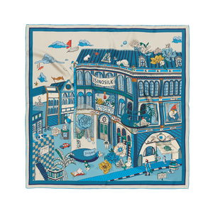 कस्टम ठोस शुद्ध रंग Satin shwl वर्ग मल्टीबेरी रेशम स्कार्फ व्यक्तिगत मुद्रित डिजाइन महिलाओं गर्दन के स्कार्फ - Product Image 4