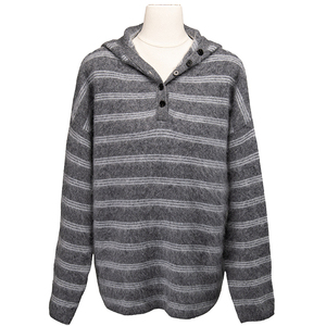 Pull en laine rayé pour femme, automne-hiver 2026, style décontracté, design tendance, tempérament, pull ample pour le travail - Product Image 6