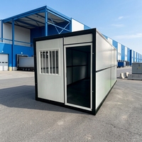 SKYLINE Casa Contenedor Prefabricada Modular Plegable Transpirable Moderna de Instalación Rápida para Dormitorio de Obra, Oficina o Vivienda Temporal