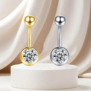 Getta Titanium Body Jewelry ASTM-F136 Anneau de <span class=keywords><strong>nombril</strong></span> <span class=keywords><strong>pour</strong></span> enfants <span class=keywords><strong>Piercing</strong></span> de <span class=keywords><strong>nombril</strong></span> à filetage externe en zircon <span class=keywords><strong>pour</strong></span> le mariage des filles - Product Image 4
