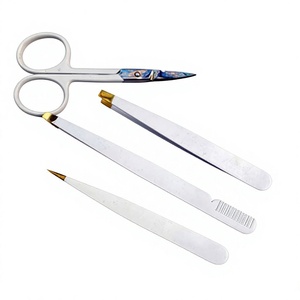 Pinzas de Precisión Anguladas para Mujer ASAP, Ecológicas, con Punta Inclinada, Pinzas para Remover Espolones, Punta Afilada, para Dar Forma a las Cejas, de Acero Inoxidable - Product Image 1
