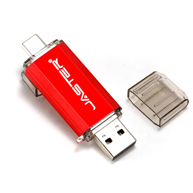 JASTER Nhựa Otg Usb Memory Stick Điện Thoại Di Động Pendrive 8GB 16GB 32GB 64GB 128GB Usb2.0 Loại C Điện Thoại Thông Minh Usb Flash Ổ Đĩa