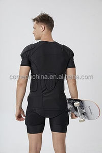 Chemises rembourrées hommes Compression Football <span class=keywords><strong>Rugby</strong></span> côtes poitrine épaule protecteur moto Baseball sport T-shirt chemises rembourrées - Product Image 4
