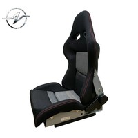 Siège de voiture universel YZ personnalisé, style sport, racing, en cuir PVC noir ventilé et respirant