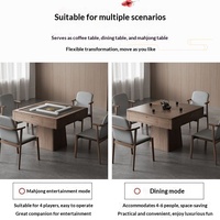 Mesa de Mahjong Moderna Automática de Madera Maciza, Diseño 2 en 1 Duradero y Ecológico, Perfecta para Comedor y Recreación en el Hogar