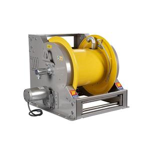 MECLUBE - 076-6216-600 Carrete de manguera industrial de acero pintado de la serie de 12V motorizado eléctrico para aceite y lubricantes de 1 ''(sin - Product Image 1