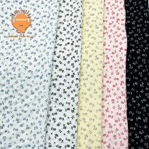 도매 편안하고 통기성 폴리 에스테르 패브릭 허리 꽃 한국 실크 일반 인쇄 여성용 드레스 블라우스