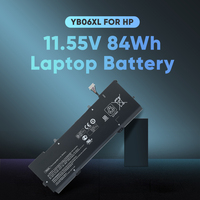 YB06XL pour HP Spectre X360 Batterie 15-CH 000NO 005UR 030NZ 001NO 84Wh 11.55V Ordinateur Portable Li-ion Batterie HSTNN-DB8H DB8V YB06084XL
