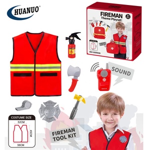 Nuovo arrivo vendita calda gioco di ruolo pompiere vestiti kit di strumenti <span class=keywords><strong>giocattoli</strong></span> finta giocattolo costume antincendio - Product Image 1