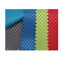 Tissu Oxford 100% polyester 200d*200d Ripstop enduit PU, léger, à carreaux, pour tentes, sacs et auvents pour filles et garçons