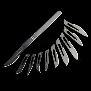 <span class=keywords><strong>Set</strong></span> Pisau Bedah Hewan/Manusia Termasuk Gagang + 100 Mata Pisau Terbuat dari Bahan Medis TC4 - Product Image 4