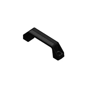 Maniglia per porta principale push pull in lega di alluminio nera di lusso personalizzata