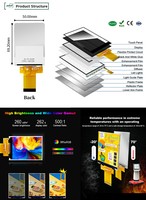 Modul Panel Layar LCD TFT Warna QVGA 240x320, Produk Baru Polcd, Layar 2,8 Inci, 43,20x57,60mm