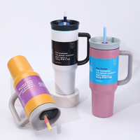 Vaso Térmico Premium de Acero Inoxidable de 40oz con Popote para Oficina, Coche, Deportes al Aire Libre - Libre de BPA, Doble Pared, Aislamiento al Vacío, Antifugas