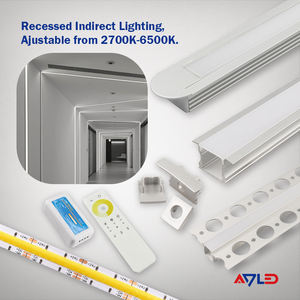 Tira de luces inteligentes de dos colores de 24V, LED COB blanco y blanco cálido, LED 640/metro, temperatura de Color ajustable, regulable IP20 - Product Image 5