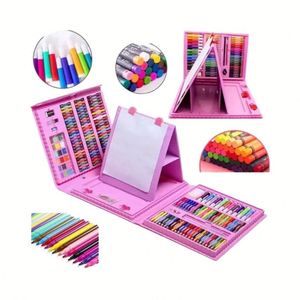 Esale - Juego de 208 Piezas de Juguetes de Dibujo de PVC de Alta Calidad para Niños, Colores Brillantes, Escritura Suave, Cultiva el Interés por Pintar - Product Image 1