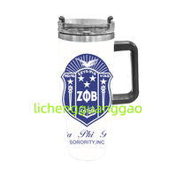 Phi Beta Sigma En Çok Satan Kız Öğrenci Birliği 40oz Baskılı İzoleli Bardak Paslanmaz Çelik Termos Bardak Ev Araba Hediyesi için