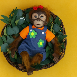 Lifereborn 18 ''réaliste réaliste <span class=keywords><strong>Reborn</strong></span> <span class=keywords><strong>singe</strong></span> poupées Silicone vinyle Bebe <span class=keywords><strong>singe</strong></span> jouets jouant des poupées pour enfants cadeaux - Product Image 4