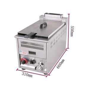 Friggitrice 2025 pesante per pollo commerciale 2 cestini friggitrice per patatine Kfc friggitrice elettrica per friggere Snack - Product Image 3