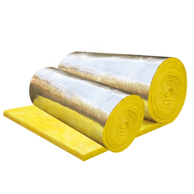 Air Conditioning Fiberglass Wool Insulation Blanket Glass Roll Heat Materials Yellow Glasswool Fiber
