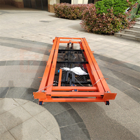 Échafaudage électrique pour l'installation de systèmes HVAC et de climatisation, plateforme élévatrice mobile avec plateau à outils