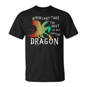 T-shirt créature mythique crachant des flammes de dragon noir pour adulte unisexe - Product Image 2