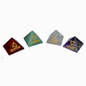 Elemental piedra cuarto marcadores piedras de pirámide - Product Image 1