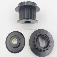 Rouleau de porte d'ascenseur Fermator VF4+ VVVF4, Poulie de courroie moteur YVP90-6S, Pièces d'ascenseur PPM-VF00C000 PPM-VFECC000