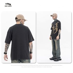 <span class=keywords><strong>T</strong></span>-<span class=keywords><strong>shirt</strong></span> surdimensionné Couleurs Marque <span class=keywords><strong>T</strong></span>-Shirts <span class=keywords><strong>Vintage</strong></span> Pour Hommes Cropped <span class=keywords><strong>Vintage</strong></span>-Ringer-<span class=keywords><strong>T</strong></span>-Shirts <span class=keywords><strong>Nirvana</strong></span> Heavyweight Gym 100% Coton Bio - Product Image 5