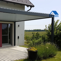 Pergola de jardin motorisée en aluminium à lames orientables, facile à assembler, vente en gros, tendance, auvent extérieur, gazebo